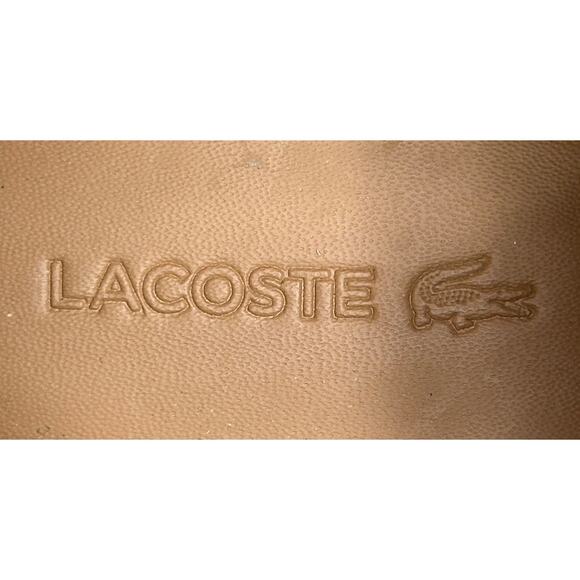 Lacoste L.12.12 118 Unlined Camel Brown Leather Casual Sneakers 7 - Picture 7 of 10